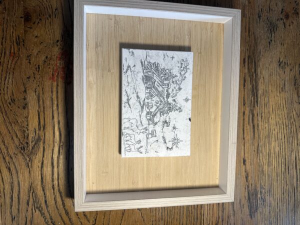 La Scapigliata in Umber large 30x20x1.2cm, framed in 53.5x46cm ash mount - Image 31