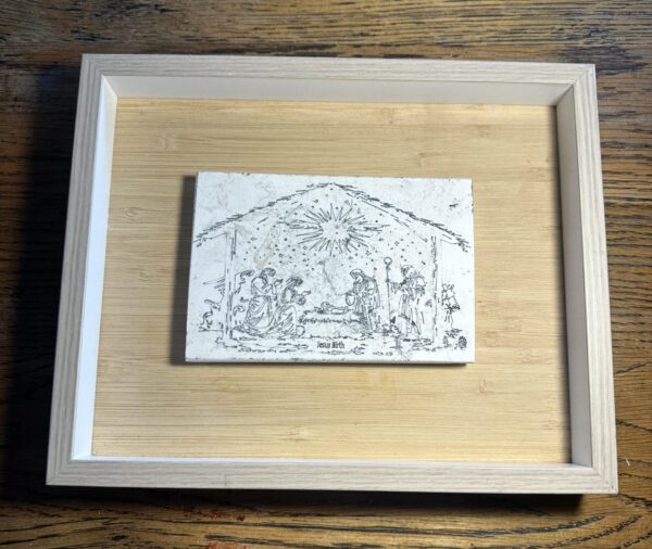 La Scapigliata in Umber large 30x20x1.2cm, framed in 53.5x46cm ash mount - Image 26