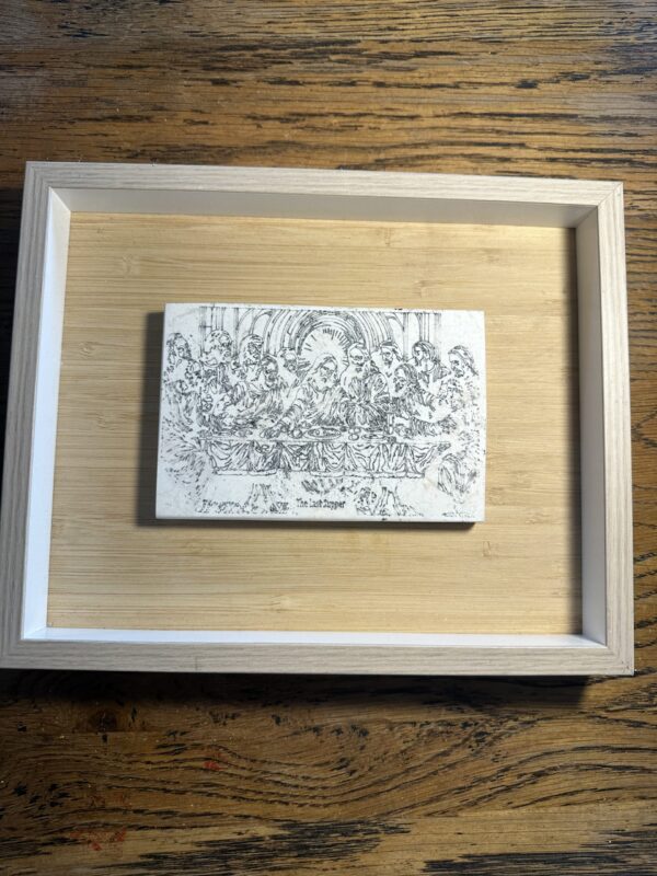 La Scapigliata in Umber large 30x20x1.2cm, framed in 53.5x46cm ash mount - Image 25